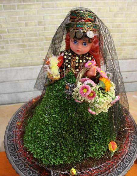 عکس سبزه عید روی عروسک