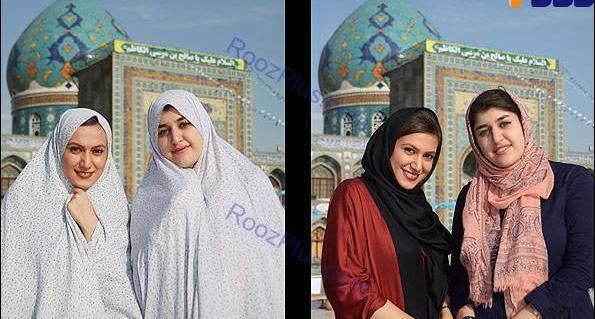 عکس دختر با حجاب در حرم