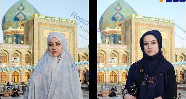 عکس دختر با حجاب در حرم