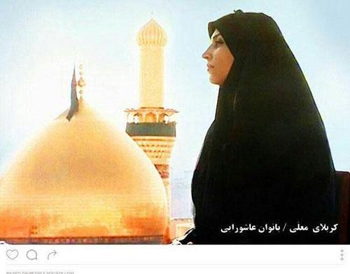 عکس دختر با حجاب در حرم