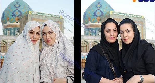 عکس دختر با حجاب در حرم