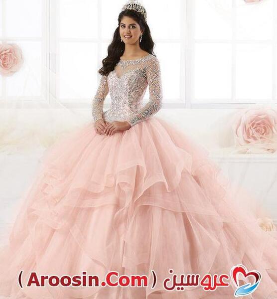 عکس لباس عروس گلبهی