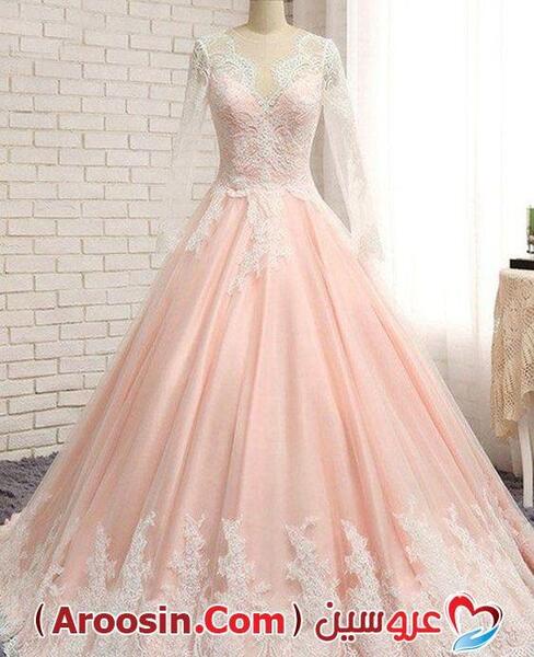 عکس لباس عروس گلبهی