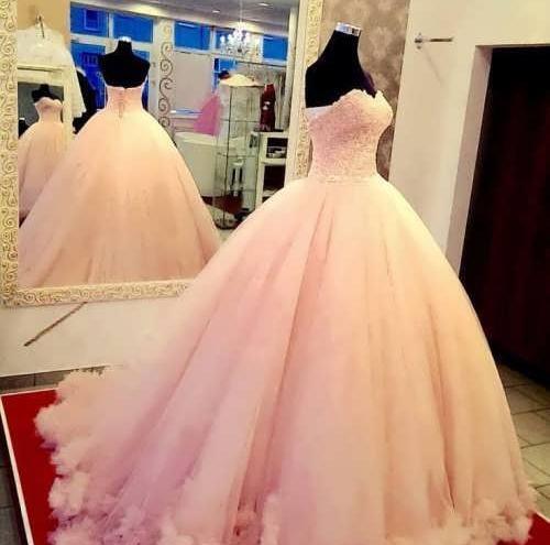 عکس لباس عروس گلبهی