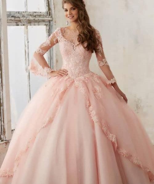 عکس لباس عروس گلبهی