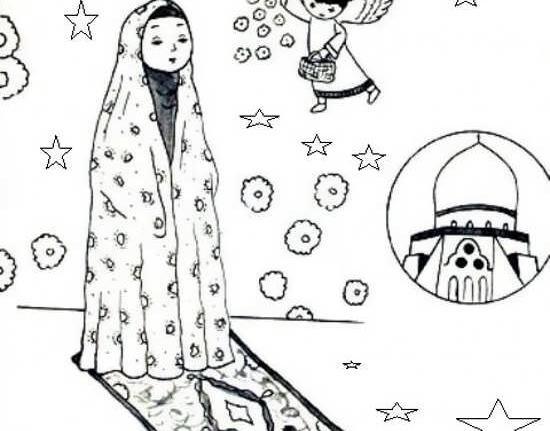عکس نقاشی ساده و زیبا در مورد حجاب