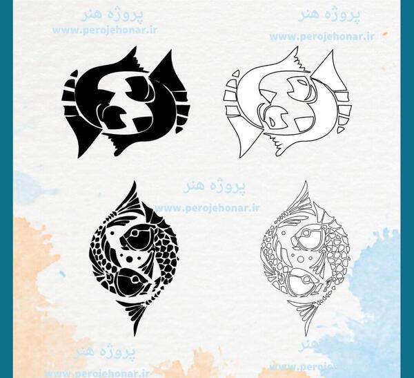 عکس دانلود وکتور ماهی
