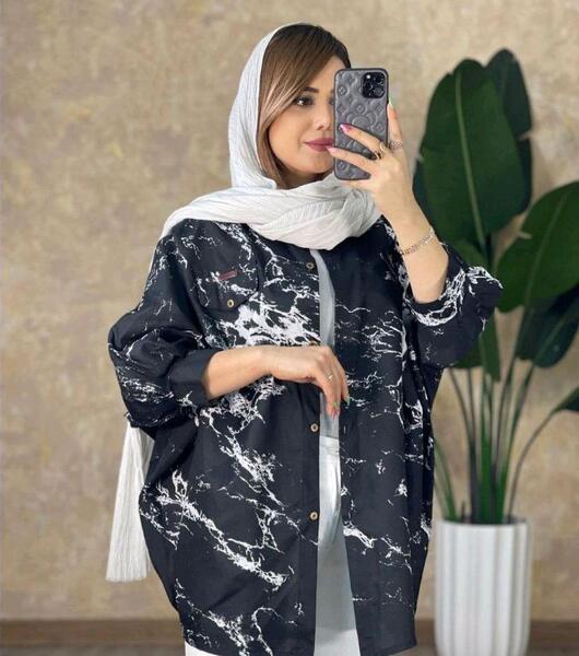 عکس مدل مانتو طرح دار جدید