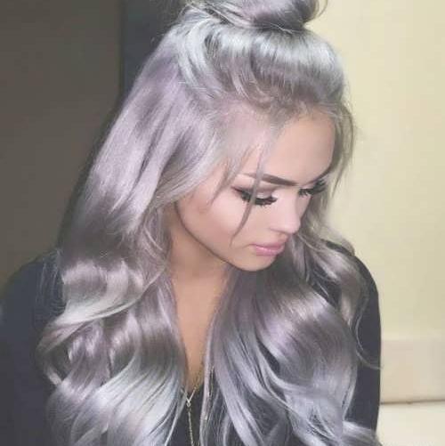 عکس رنگ مو نقره ای