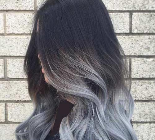 عکس رنگ مو نقره ای