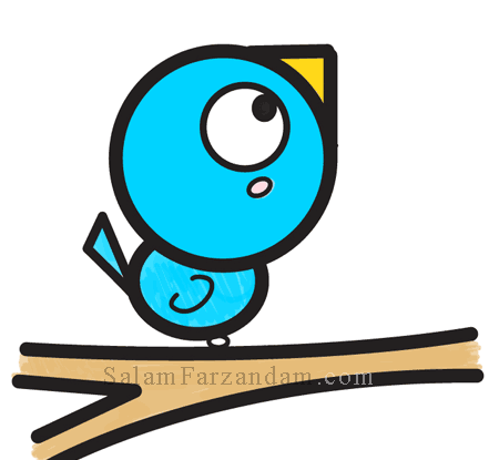 عکس نقاشی ساده پرنده