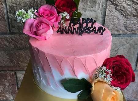 عکس کیک و گل سالگرد ازدواج