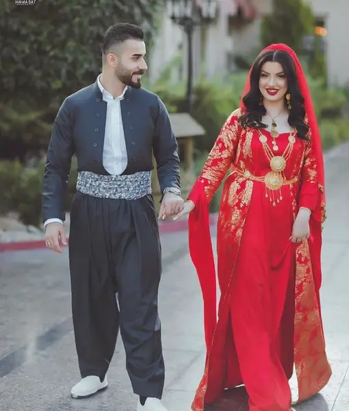 عکس عروس کردی با طلا
