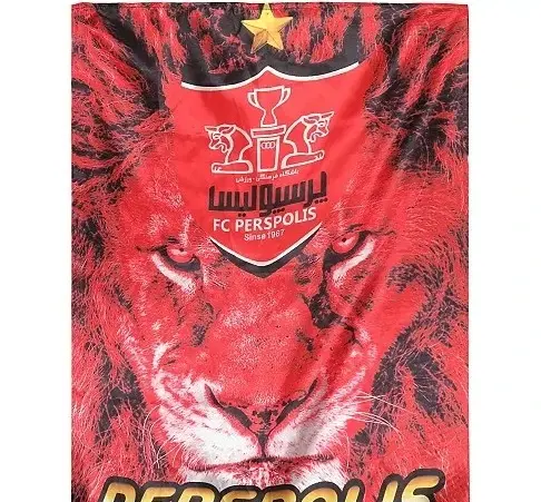 عکس پرچم پرسپولیس با شیر