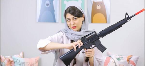 عکس تفنگ اسباب بازی خشاب دار