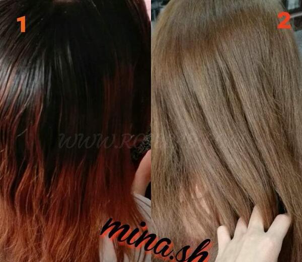 عکس ترکیب رنگ بدون دکلره