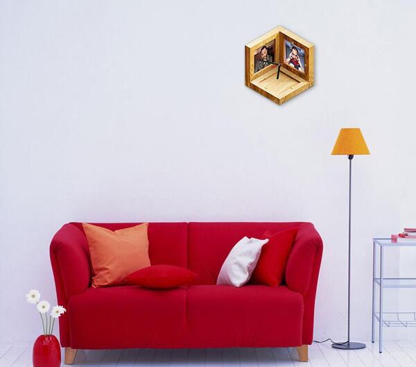 عکس ساعت دیواری چوبی