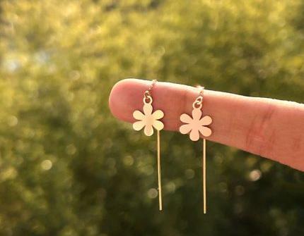 عکس گوشواره زنجیر دار