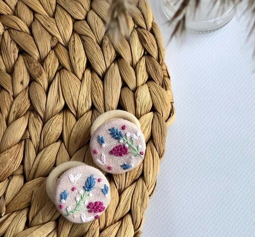 عکس شینیون مو گلدوزی