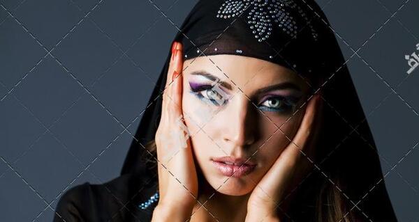 عکس آرایش با حجاب