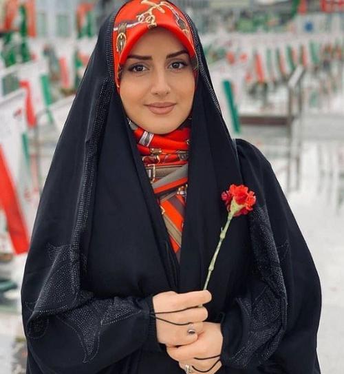 عکس آرایش با حجاب