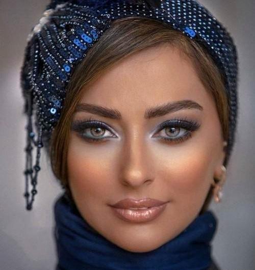 عکس آرایش با حجاب