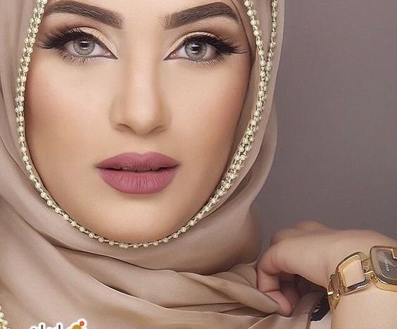 عکس آرایش با حجاب