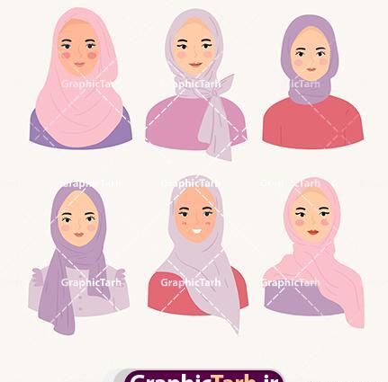 عکس مادر کارتونی با حجاب