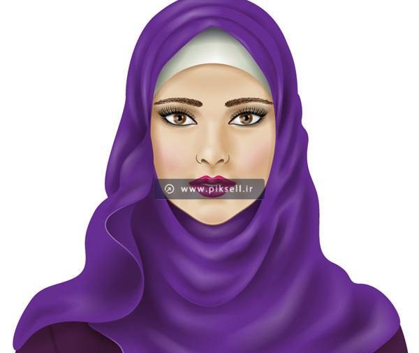 عکس مادر کارتونی با حجاب