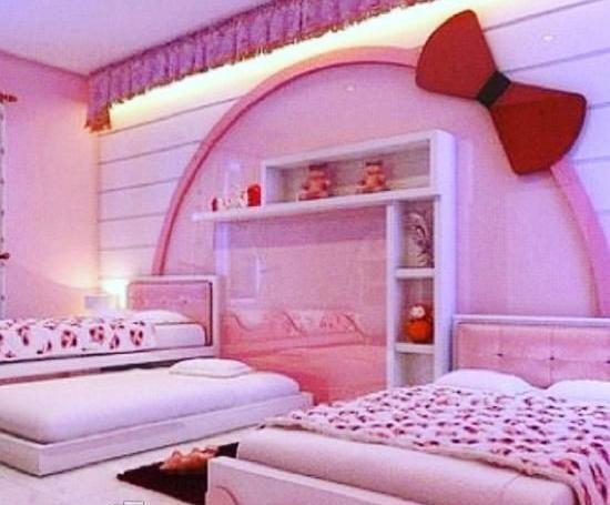 عکس ایده اتاق خواب بنفش