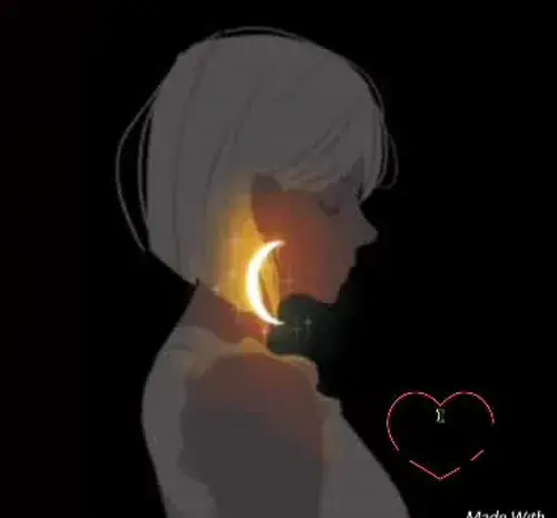 عکس دختر غمگین متحرک