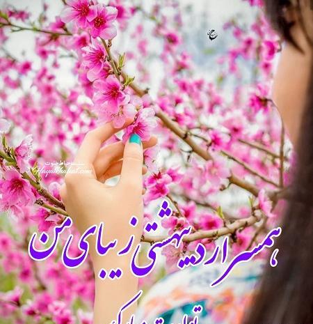 عکس نوشته تبریک تولد همسر جدید