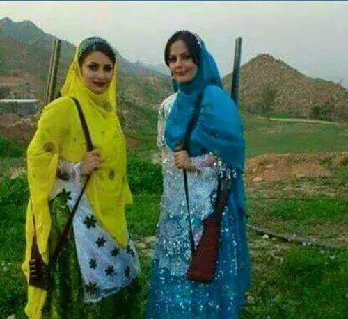 عکس پروفایل دختر لر با تفنگ