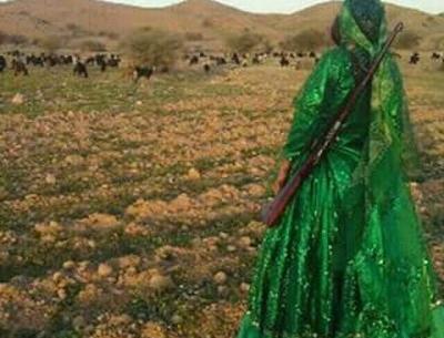 عکس پروفایل دختر لر با تفنگ