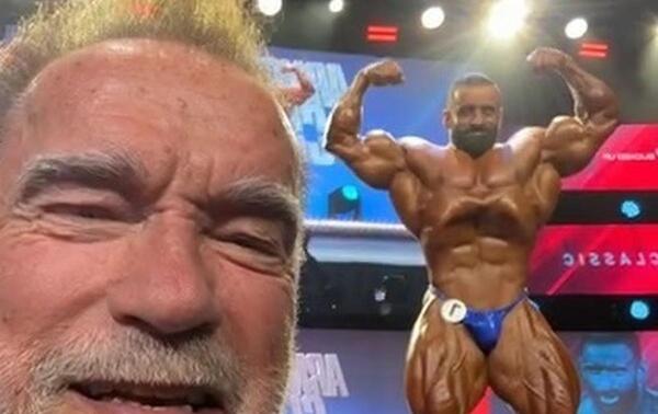 عکس هادی چوپان و ارنولد