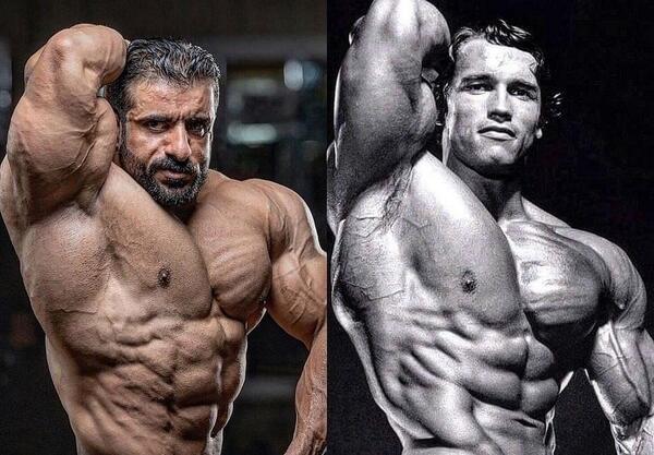 عکس هادی چوپان و ارنولد