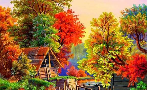 عکس نقاشی های زیبا از طبیعت