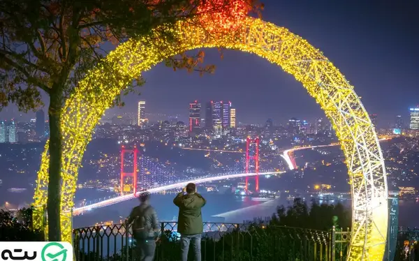 عکس از استانبول در شب
