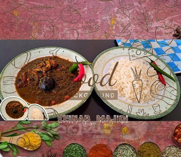 عکس چلو قرمه سبزی