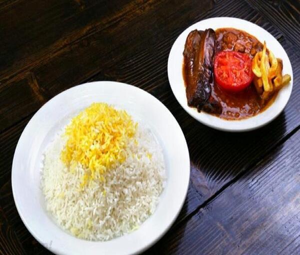 عکس چلو قرمه سبزی