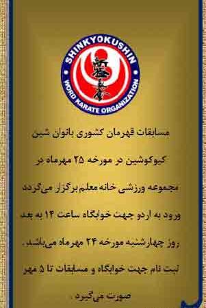 عکس روز جهانی داور کاراته