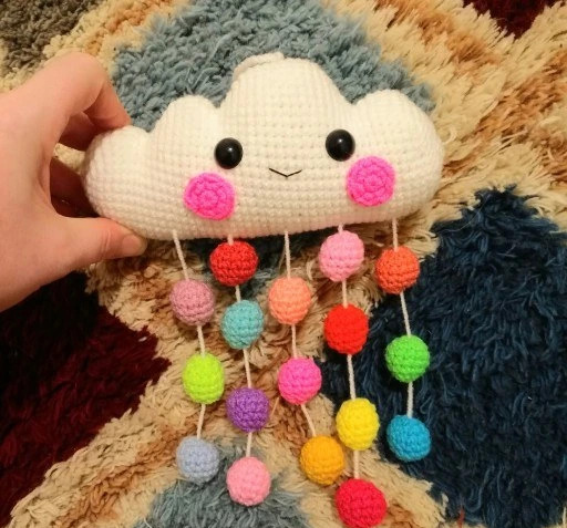 عکس عروسک ابر بافتنی