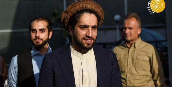 عکس احمد مسعود با پدرش