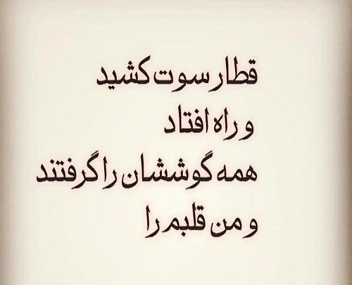 عکس نوشته قلبم یخ زده