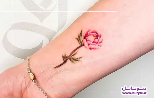 عکس طرح تاتو گل بابونه