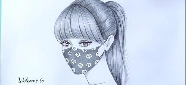 عکس نقاشی طرح دختر