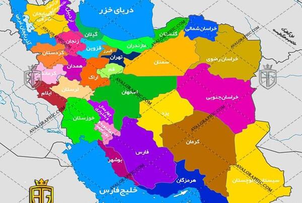 عکس نقشه ایران پروفایل