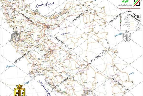 عکس نقشه ایران پروفایل