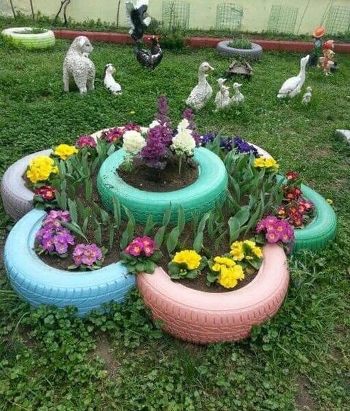 عکس ایده برای باغچه حیاط