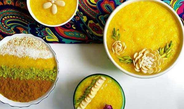 عکس های تزیین شله زرد